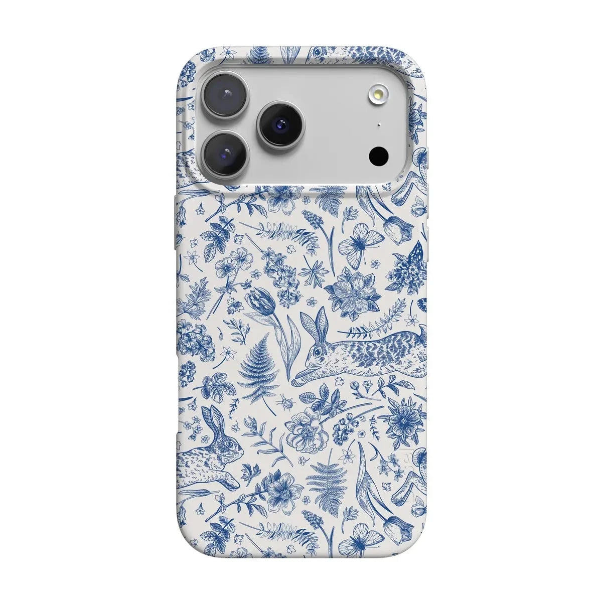 Hop & Bloom | Bunny Toile Case Phone Case Casetry Classic + MagSafe® iPhone 17 Pro Max