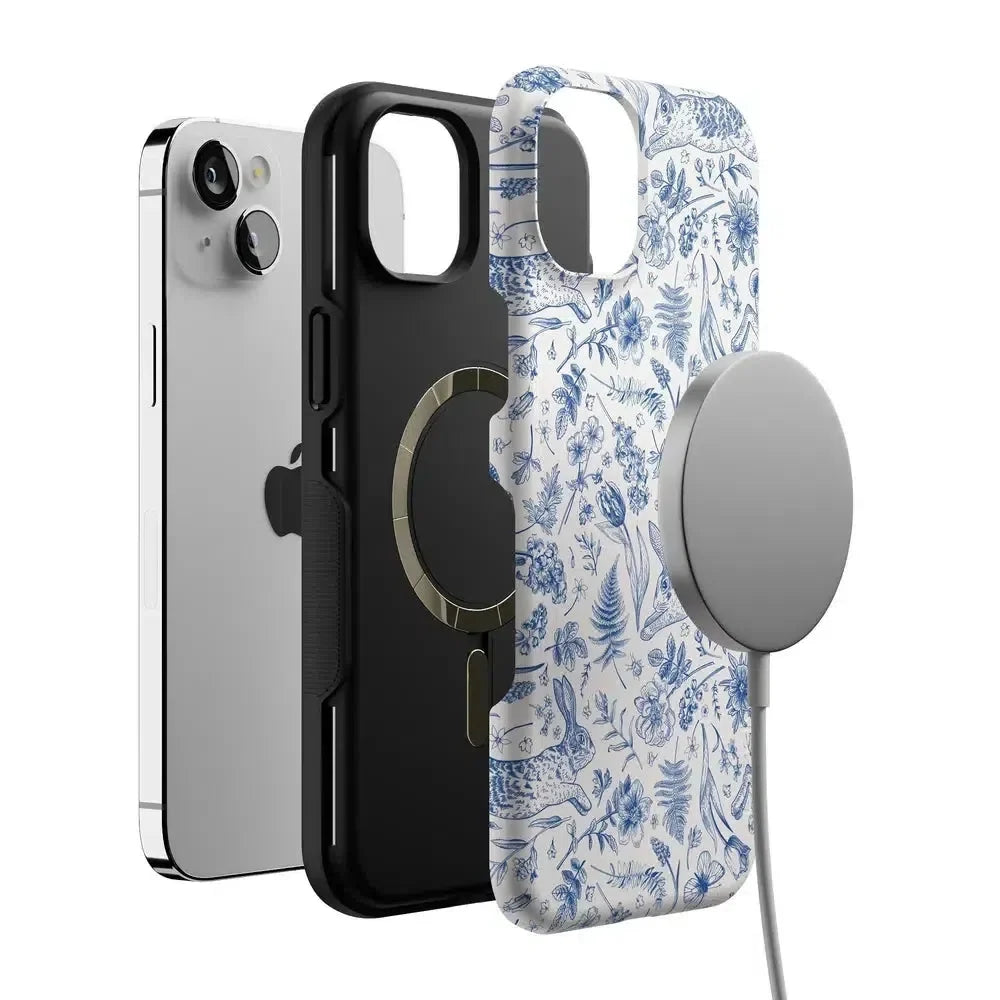Hop & Bloom | Bunny Toile Case Phone Case Casetry