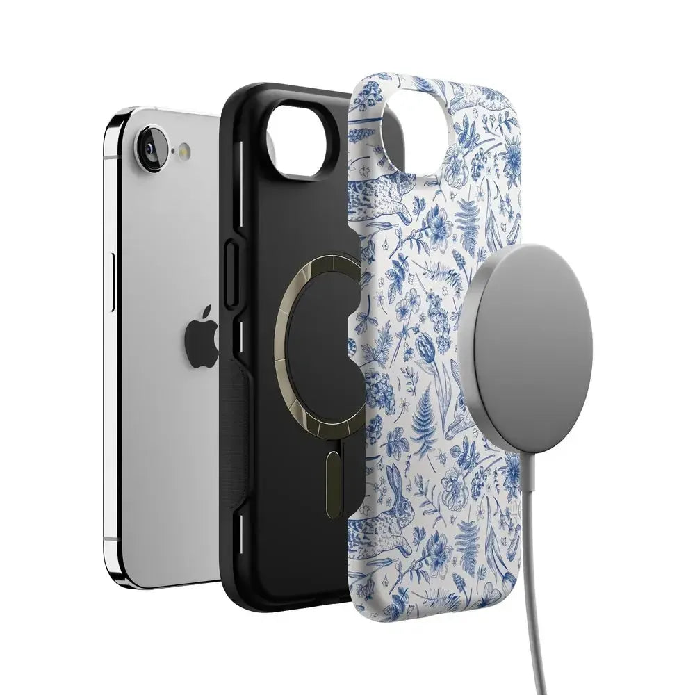 Hop & Bloom | Bunny Toile Case Phone Case Casetry