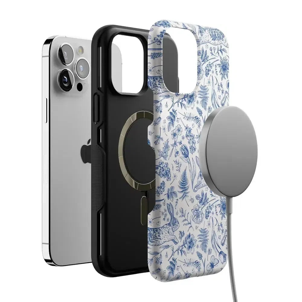 Hop & Bloom | Bunny Toile Case Phone Case Casetry