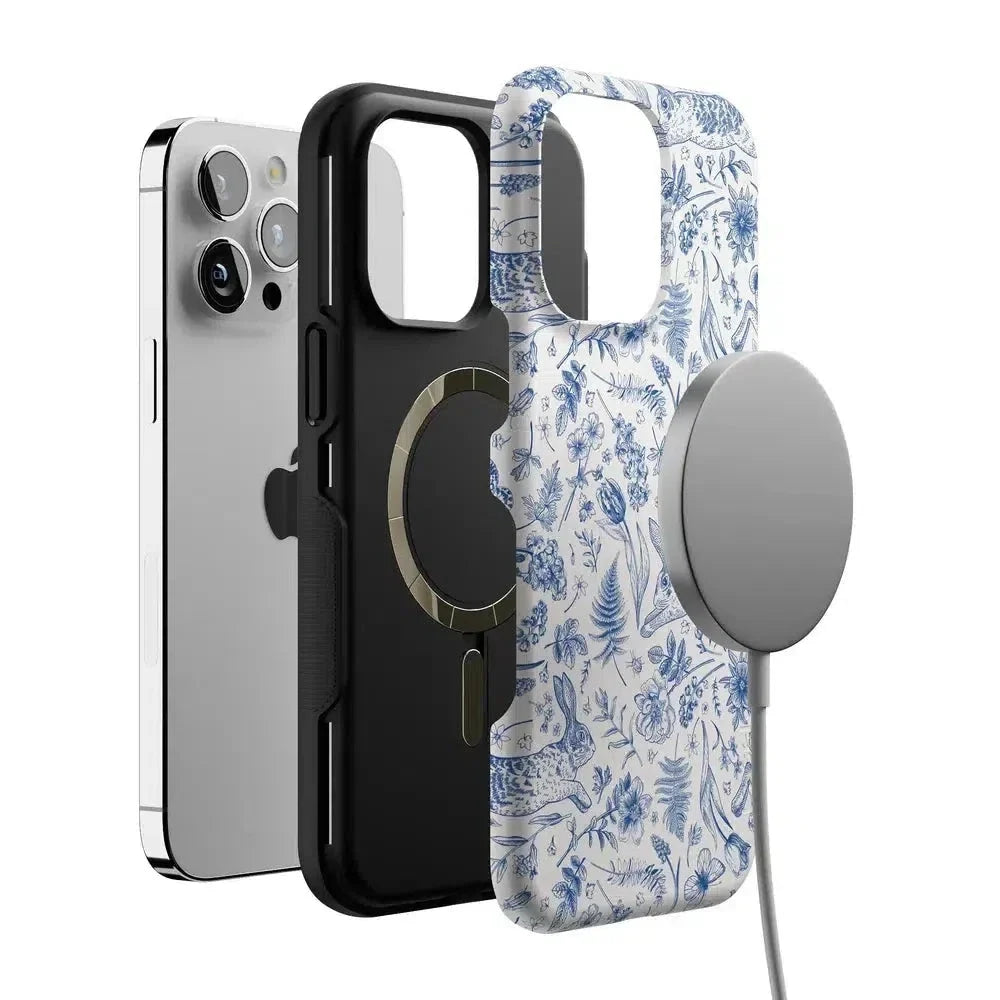 Hop & Bloom | Bunny Toile Case Phone Case Casetry