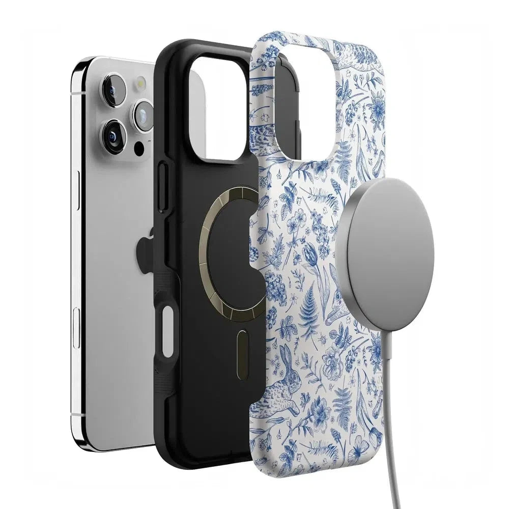 Hop & Bloom | Bunny Toile Case Phone Case Casetry