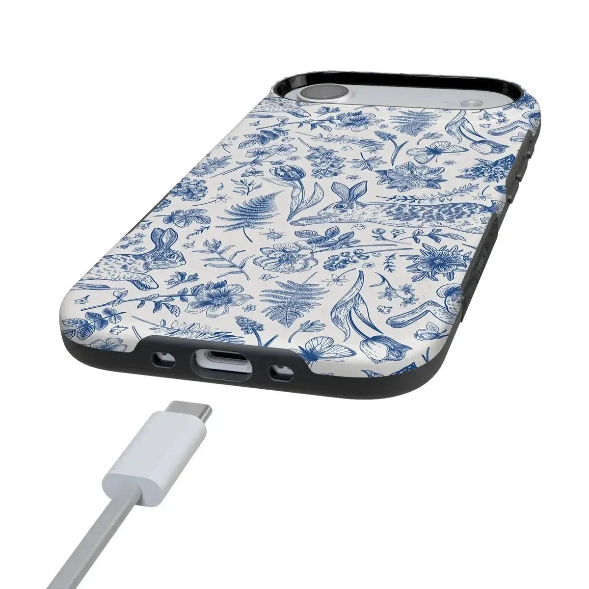 Hop & Bloom | Bunny Toile Case Phone Case Casetry