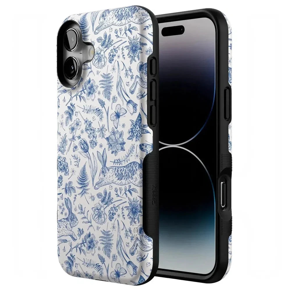 Hop & Bloom | Bunny Toile Case Phone Case Casetry