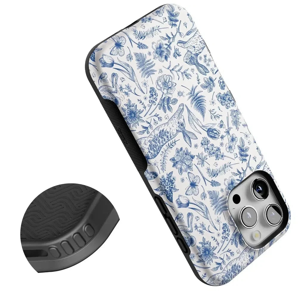 Hop & Bloom | Bunny Toile Case Phone Case Casetry