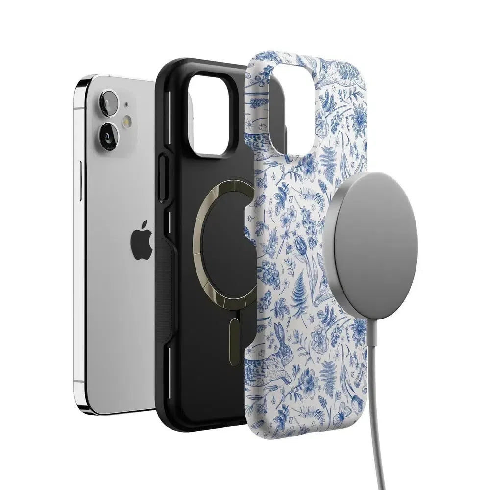 Hop & Bloom | Bunny Toile Case Phone Case Casetry