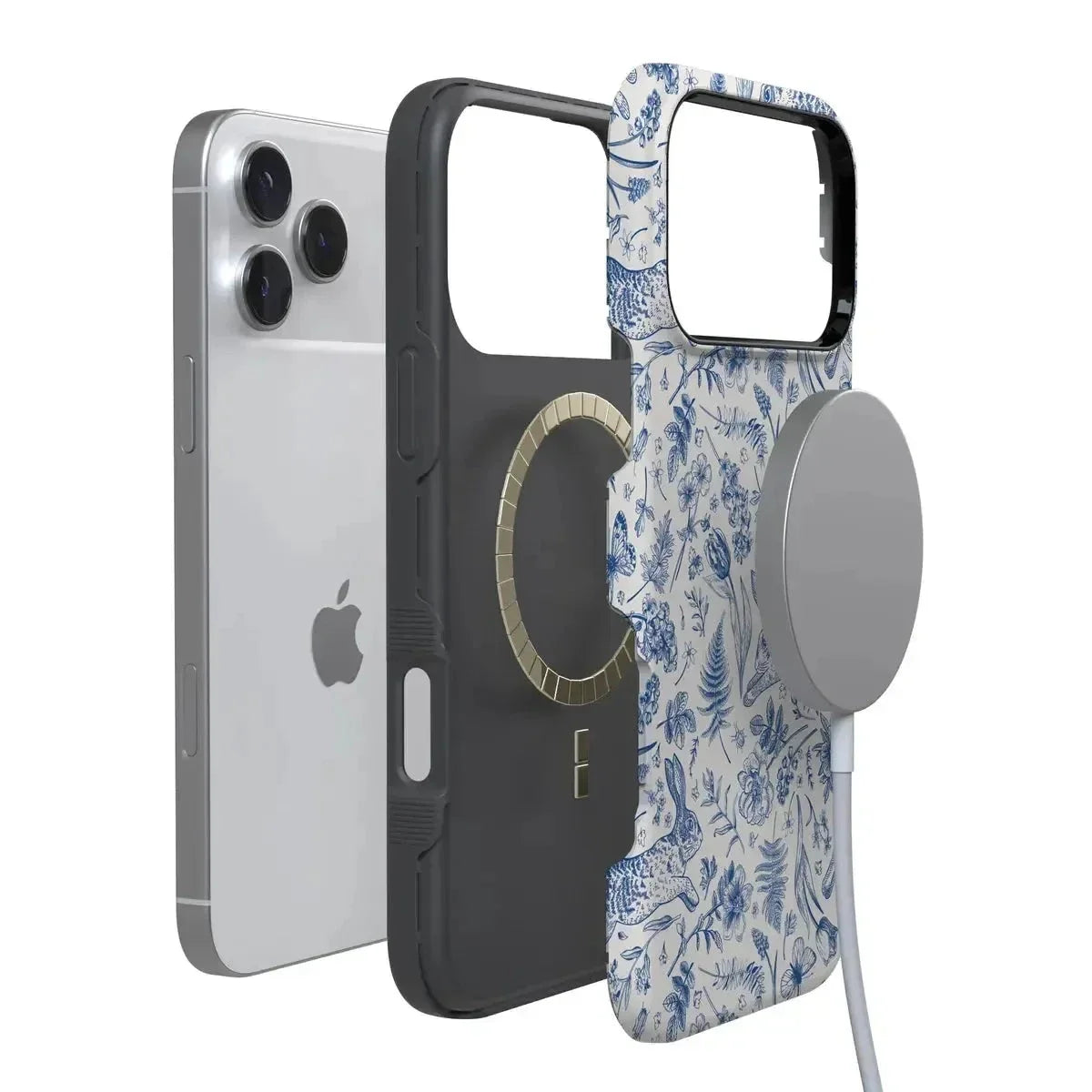 Hop & Bloom | Bunny Toile Case Phone Case Casetry