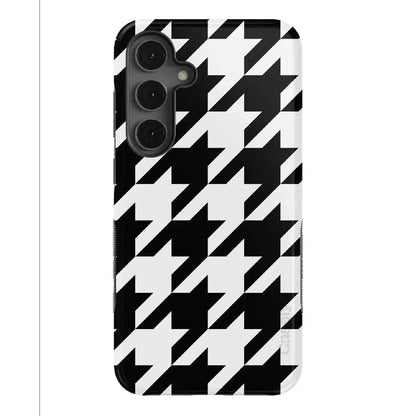 Houndstooth | High Contrast Design Case Phone Case Casetry Bold Flex + MagSafe® Galaxy S25 Plus
