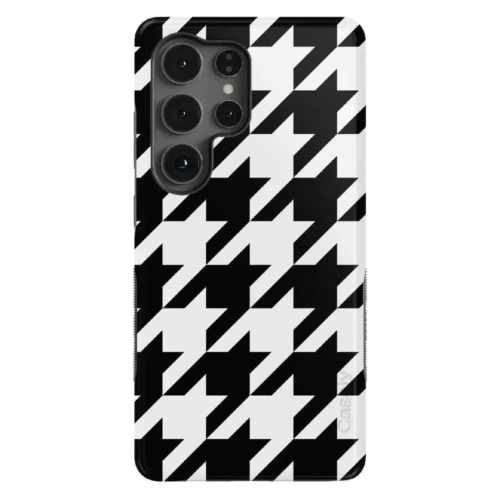 Houndstooth | High Contrast Design Case Phone Case Casetry Bold Flex + MagSafe® Galaxy S25 Ultra