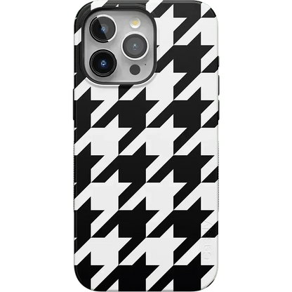 Houndstooth | High Contrast Design Case Phone Case Casetry Bold Flex + MagSafe® iPhone 15 Pro Max