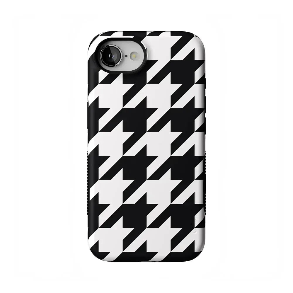 Houndstooth | High Contrast Design Case Phone Case Casetry Bold Flex + MagSafe® iPhone 16e