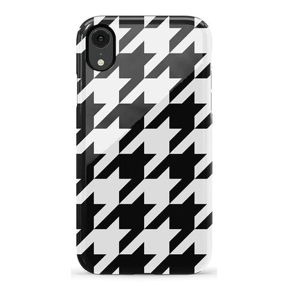 Houndstooth | High Contrast Design Case Phone Case Casetry Essential iPhone X / XS