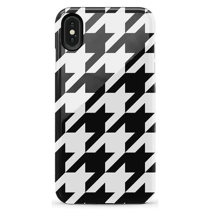 Houndstooth | High Contrast Design Case Phone Case Casetry Essential iPhone XS Max