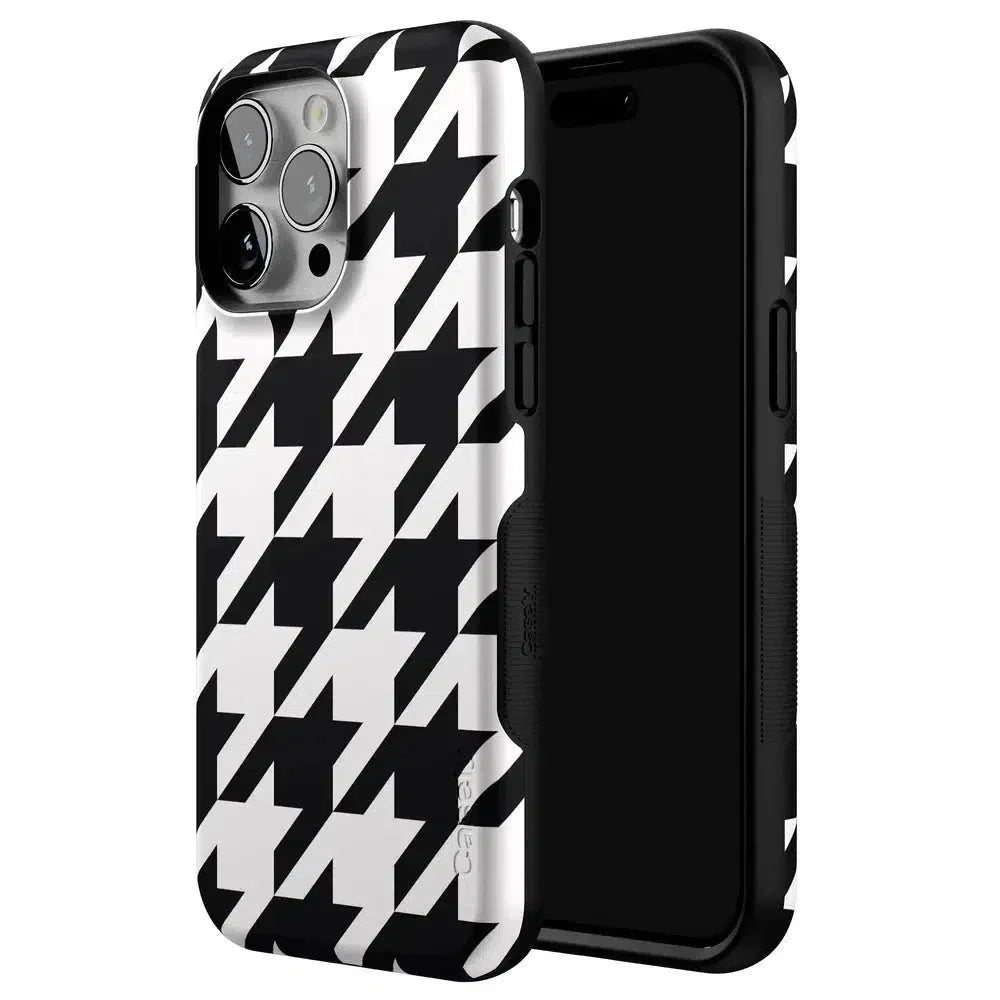 Houndstooth | High Contrast Design Case Phone Case Casetry