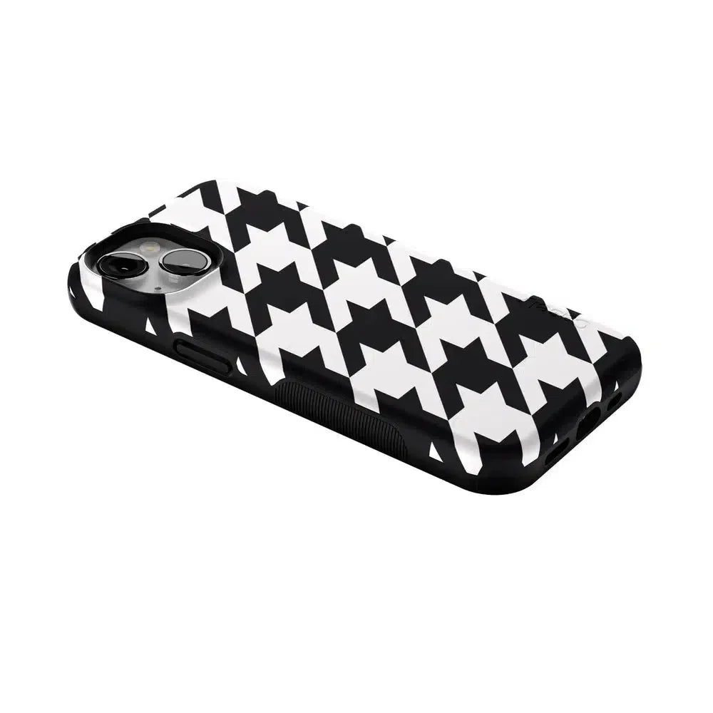 Houndstooth | High Contrast Design Case Phone Case Casetry