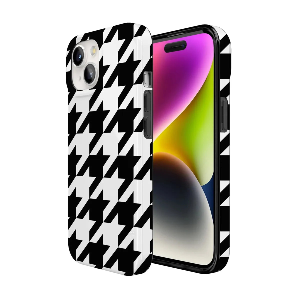 Houndstooth | High Contrast Design Case Phone Case Casetry