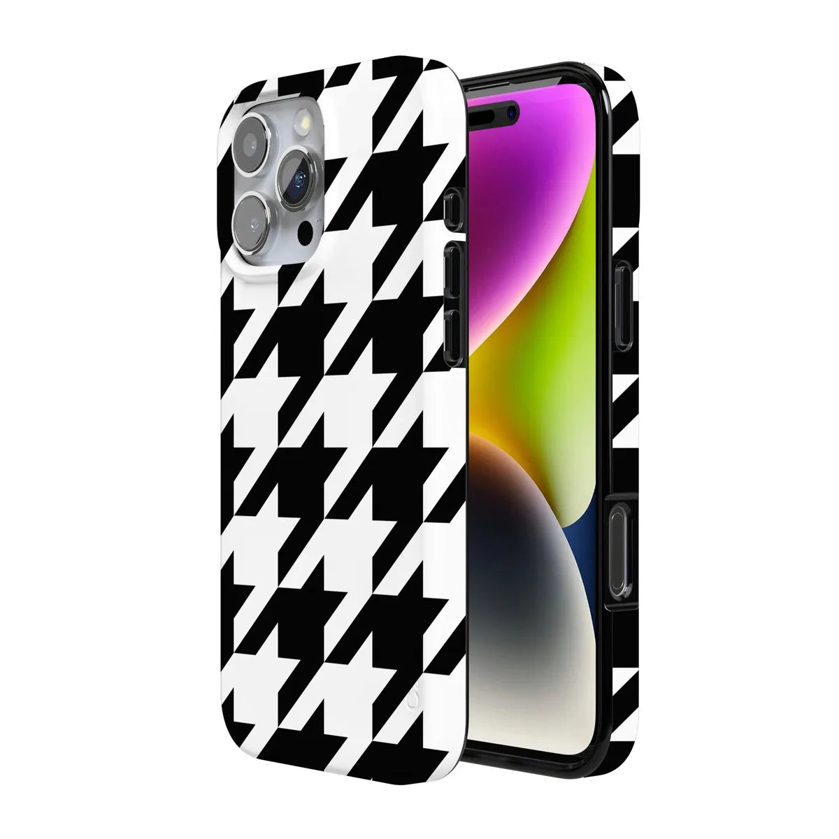 Houndstooth | High Contrast Design Case Phone Case Casetry