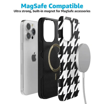 Houndstooth | High Contrast Design Case Phone Case Casetry