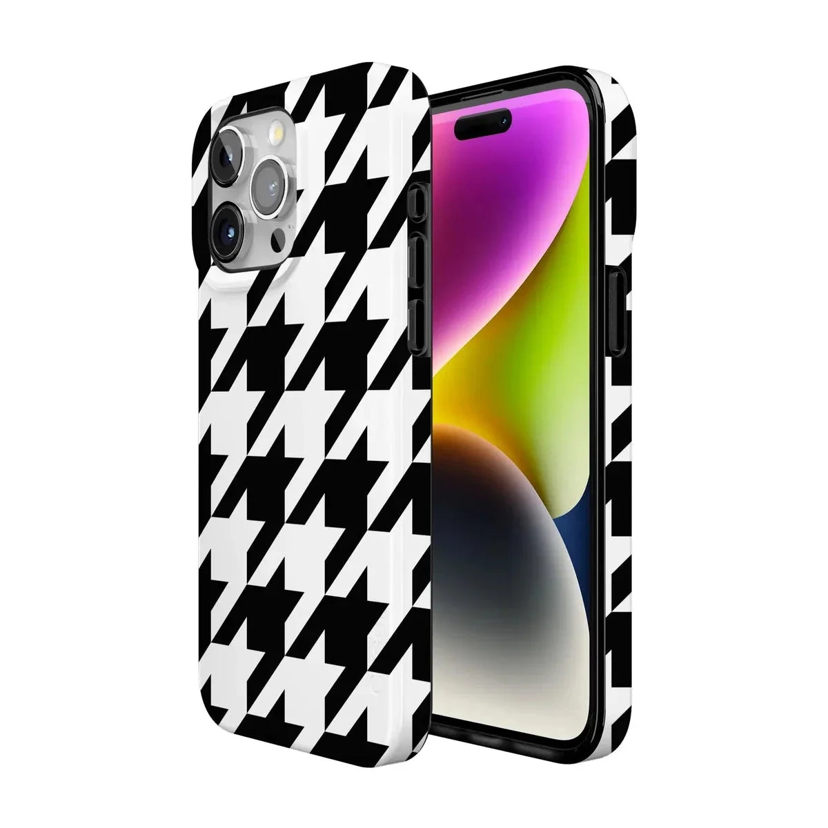Houndstooth | High Contrast Design Case Phone Case Casetry