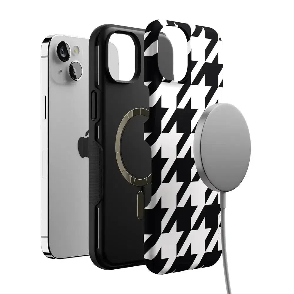 Houndstooth | High Contrast Design Case Phone Case Casetry