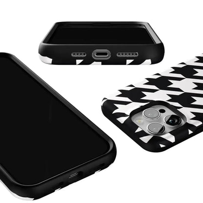 Houndstooth | High Contrast Design Case Phone Case Casetry