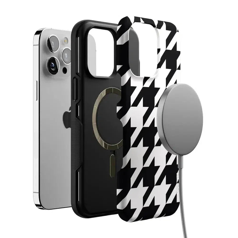Houndstooth | High Contrast Design Case Phone Case Casetry