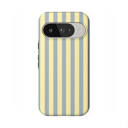 Coastline Stripes | Blue & Yellow Case - Google Pixel 10