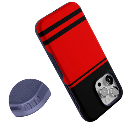 Storm Warning | Black & Red Stripes Case