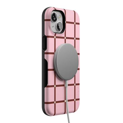 Uptown Gridlock | Pink Checkerboard Case