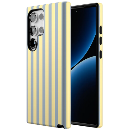 Coastline Stripes | Blue & Yellow Case