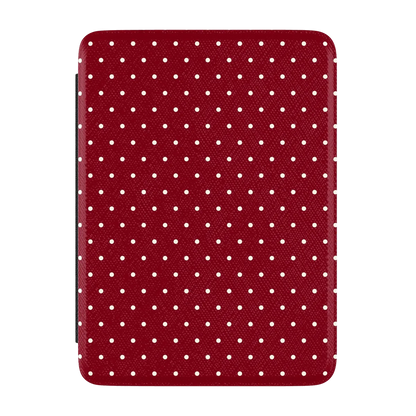 On the Dot | Maroon Polka Dot Kindle Case | Casely