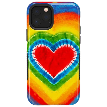 I Heart Tie Dye | Rainbow Heart Case iPhone Case get.casely Bold iPhone 11 Pro Max