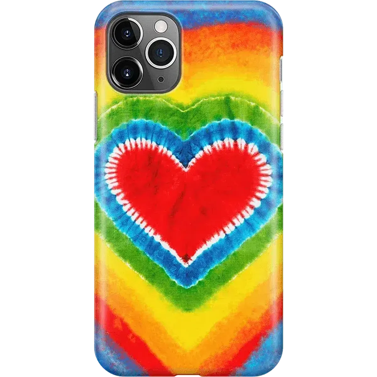 I Heart Tie Dye | Rainbow Heart Case iPhone Case get.casely Classic iPhone 11 Pro Max