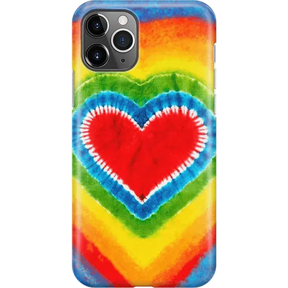 I Heart Tie Dye | Rainbow Heart Case iPhone Case get.casely Classic iPhone 11 Pro Max