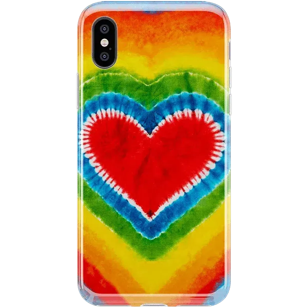 I Heart Tie Dye | Rainbow Heart Case iPhone Case get.casely Classic iPhone XS Max