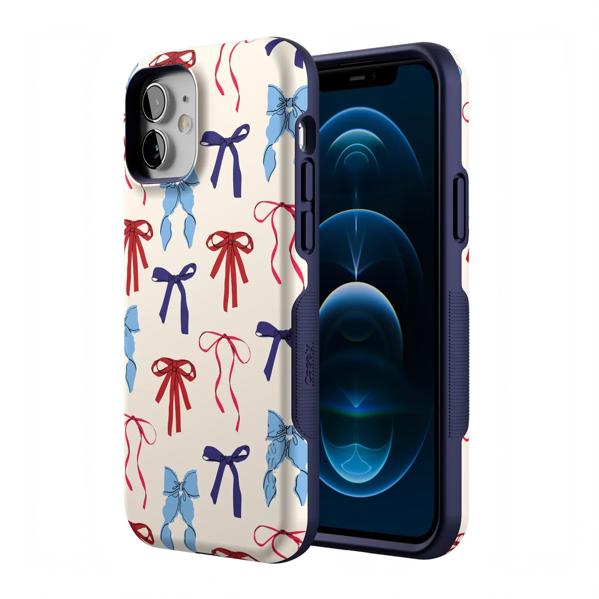 American Girlie | Red White & Blue Bows Case