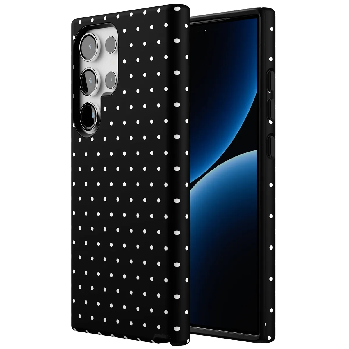 On the Dot | White Polka Dot Case