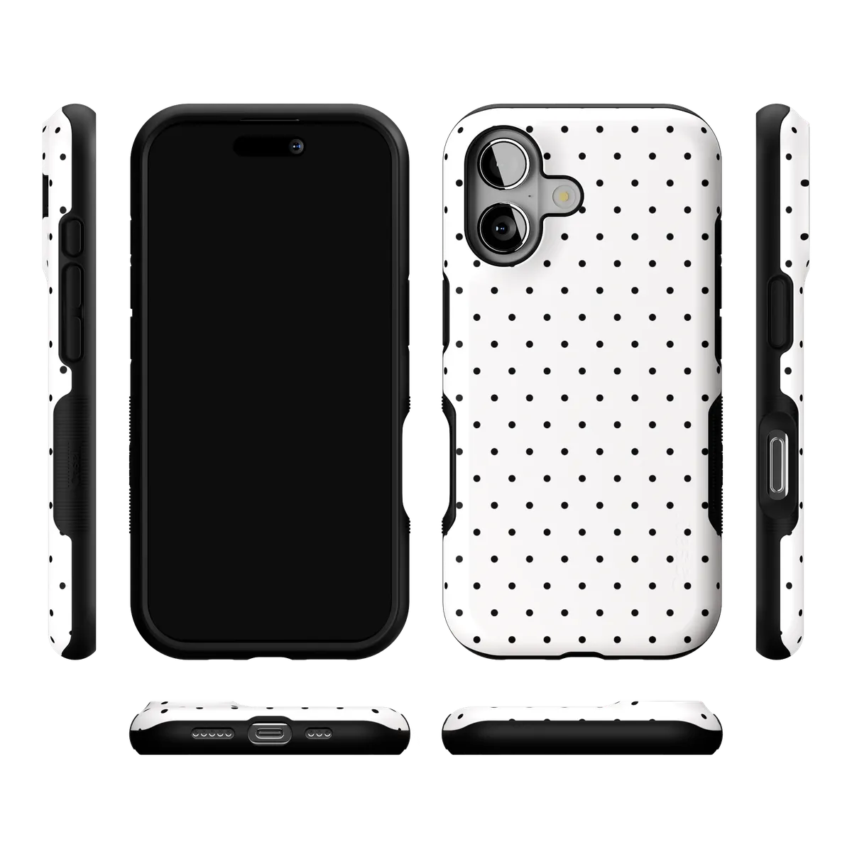 On the Dot | Black Polka Dot Case