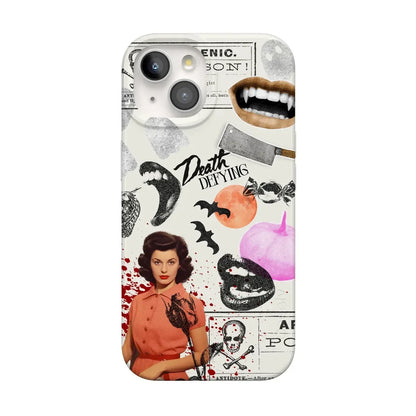 If You Dare | Horror Collage Case Phone Case Casetry Classic + MagSafe® iPhone 15