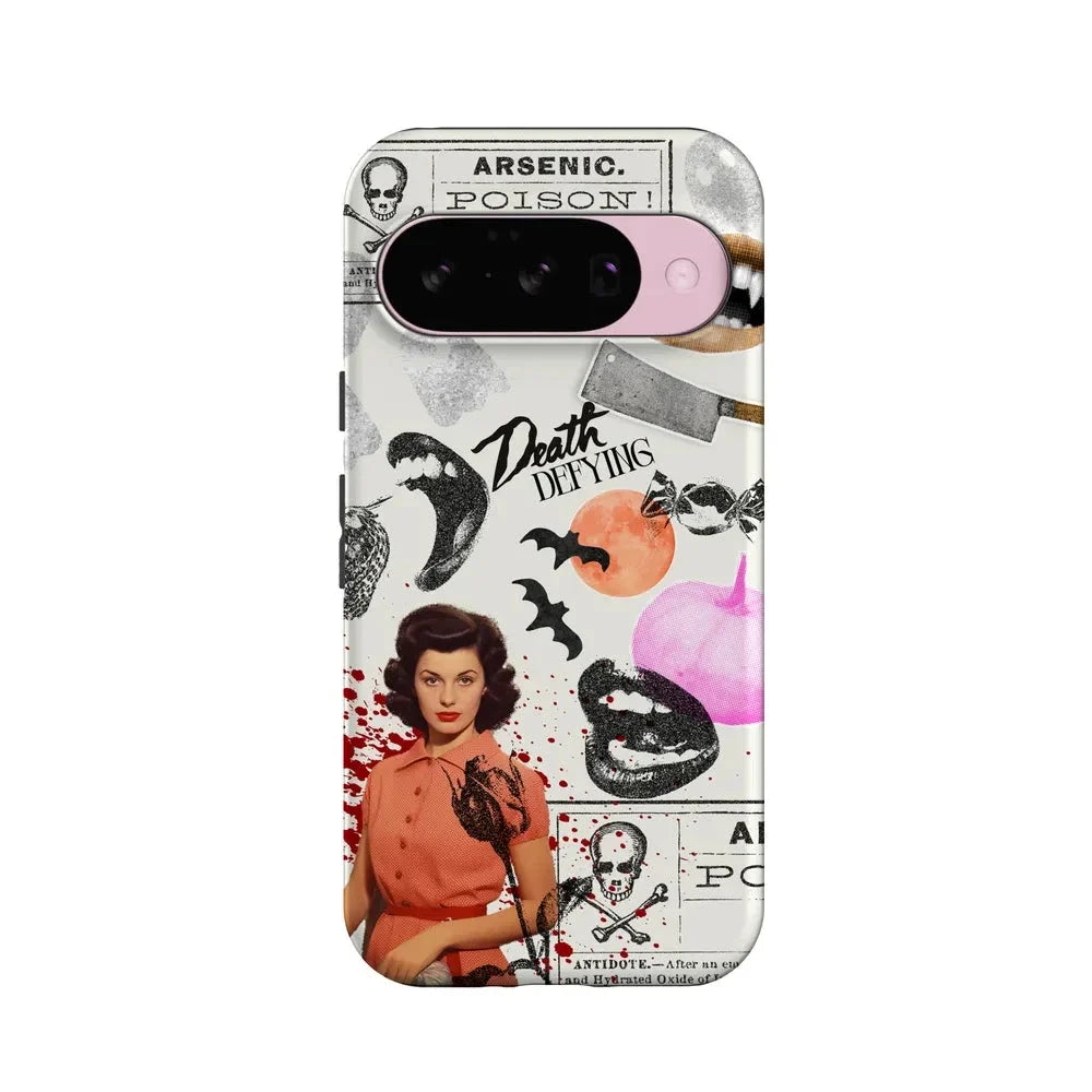 If You Dare | Horror Collage Case Phone Case Casetry Essential + MagSafe® Google Pixel 10