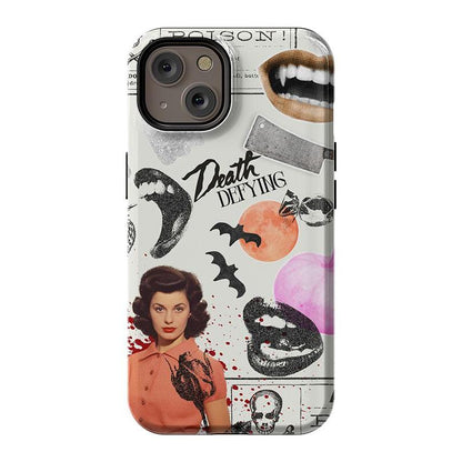 If You Dare | Horror Collage Case Phone Case Casetry Essential + MagSafe® iPhone 14