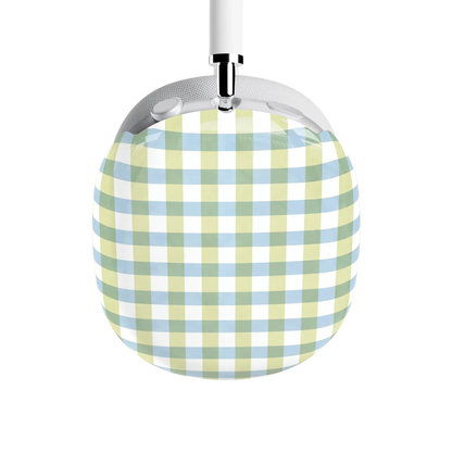 Pastel Picnic | Blue & Green Gingham AirPods Max Case