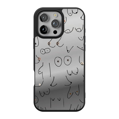 I'm With Her | Black & White Boobs Case iPhone Case get.casely Align Reflect + MagSafe® iPhone 16 Pro Max