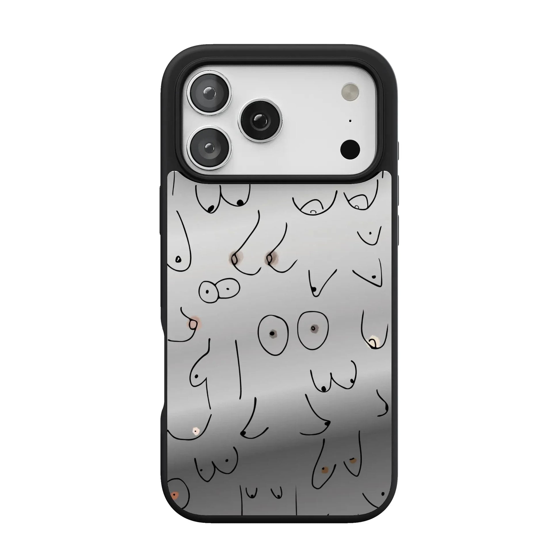 I'm With Her | Black & White Boobs Case iPhone Case get.casely Align Reflect + MagSafe® iPhone 17 Pro Max