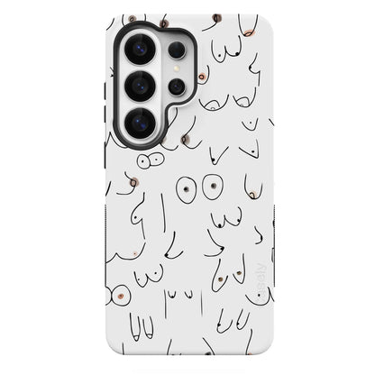 I'm With Her | Black & White Boobs Case iPhone Case get.casely Bold Flex + MagSafe® Galaxy S26 Ultra
