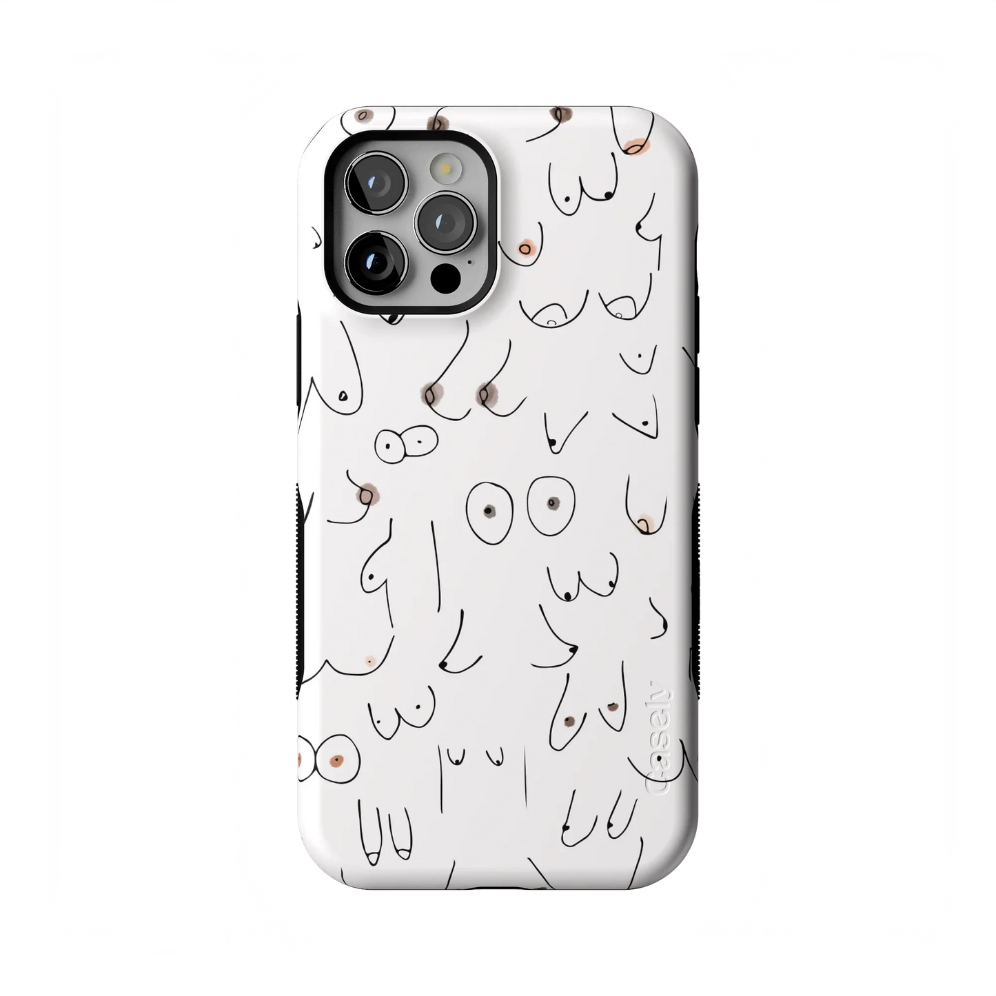 I'm With Her | Black & White Boobs Case iPhone Case get.casely Bold Flex + MagSafe® iPhone 12 Pro Max