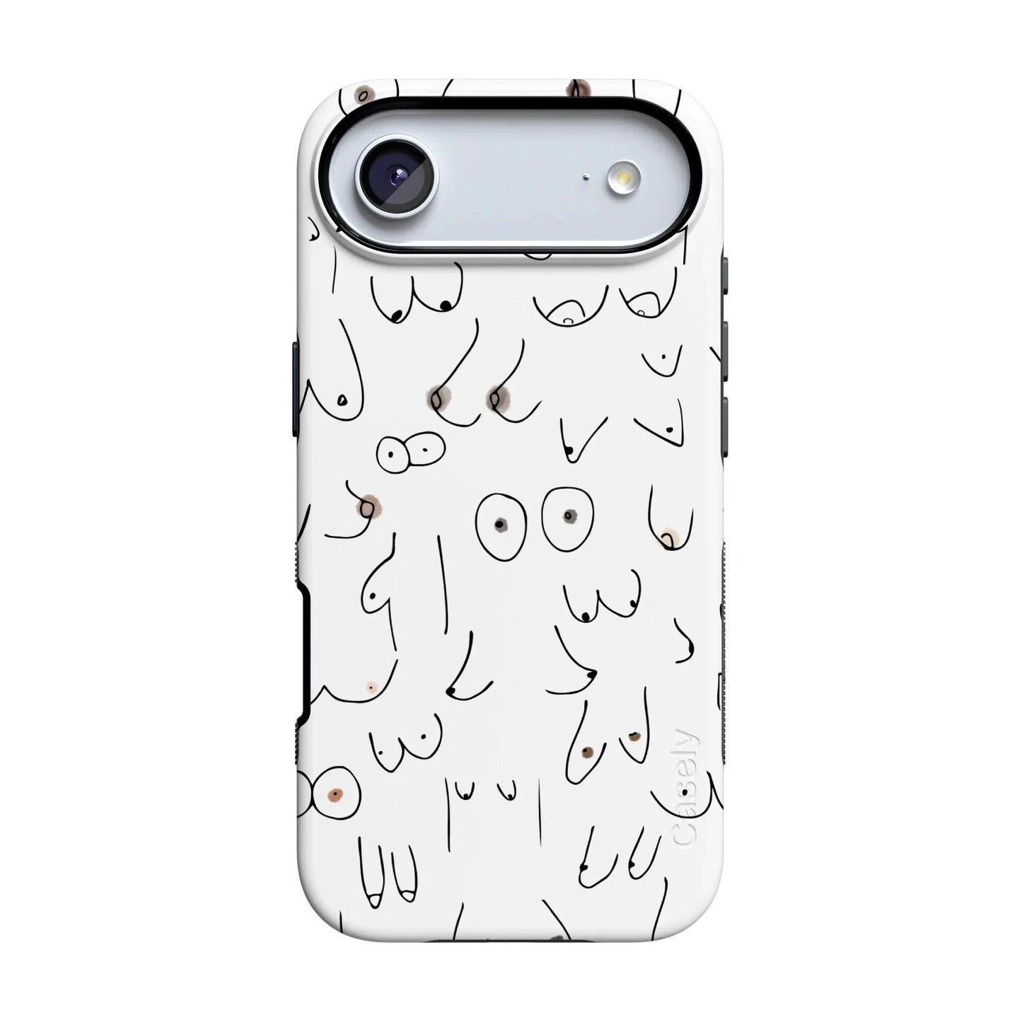 I'm With Her | Black & White Boobs Case iPhone Case get.casely Bold Flex + MagSafe® iPhone 17 Air