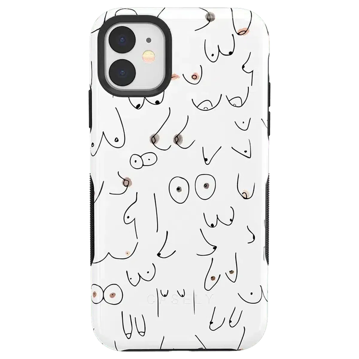 I'm With Her | Black & White Boobs Case iPhone Case get.casely Bold iPhone 11