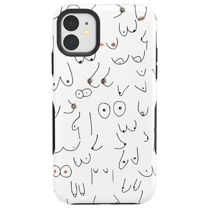 I'm With Her | Black & White Boobs Case iPhone Case get.casely Bold iPhone 11