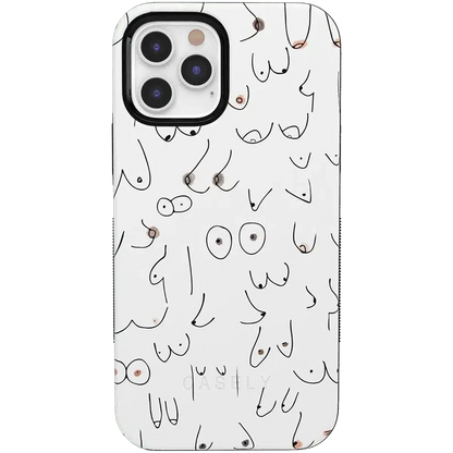 I'm With Her | Black & White Boobs Case iPhone Case get.casely Bold iPhone 12 Pro Max